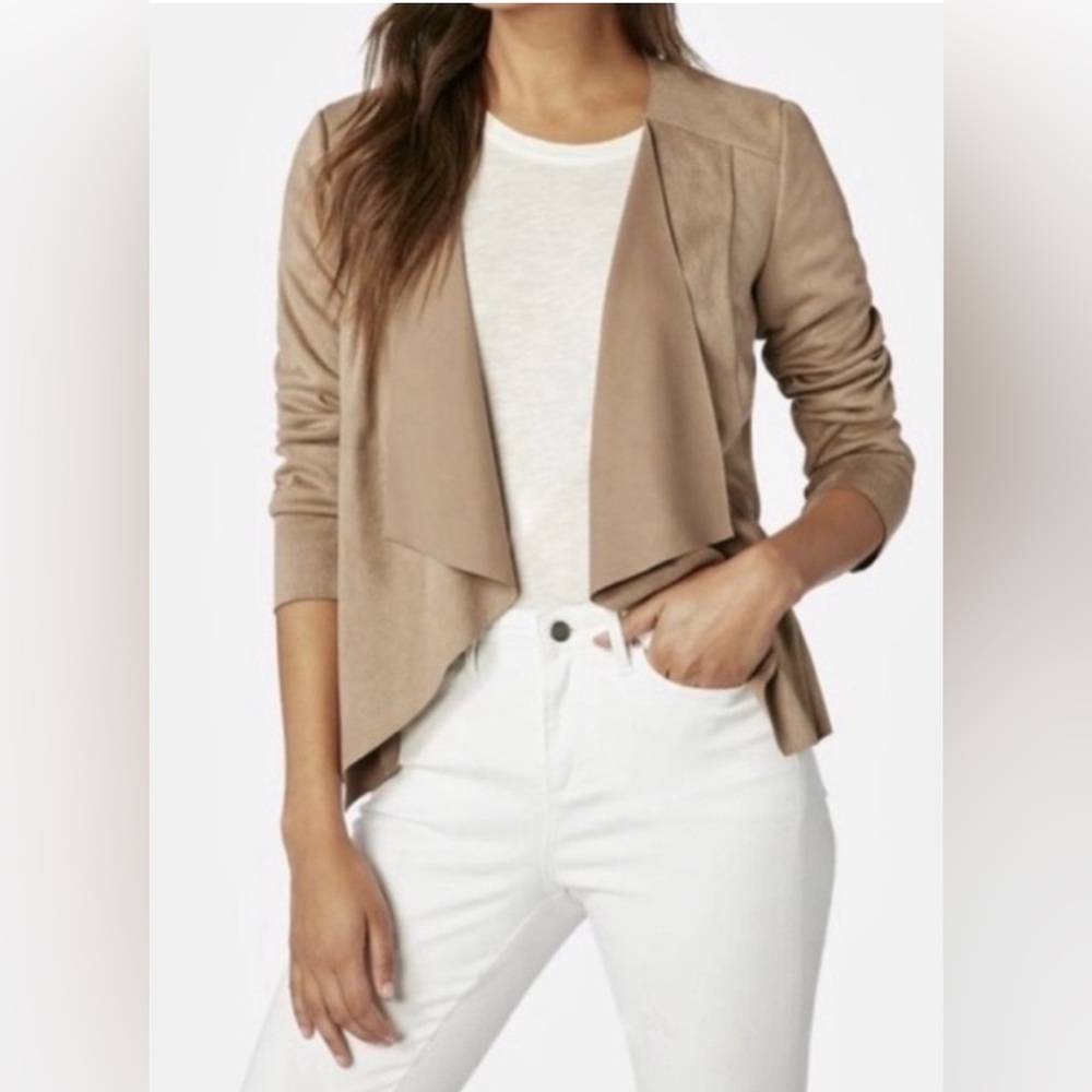 ZARA BASIC faux suede jacket